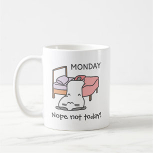 "Nope, Not Today" Grumpy Cat Tasse - Lazy Montag T