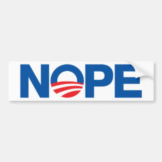 Nope Obama Autoaufkleber