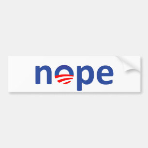 Nope Obama Autoaufkleber
