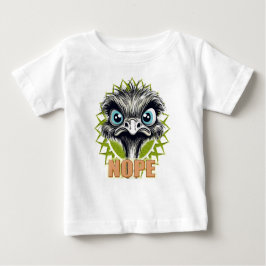 NOPE Ostrich White Baby Tee