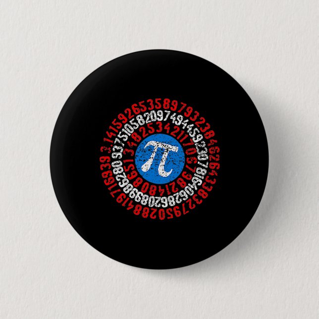 Nope Pi Day Funny Face Mask Teacher Student Quark Button (Vorderseite)