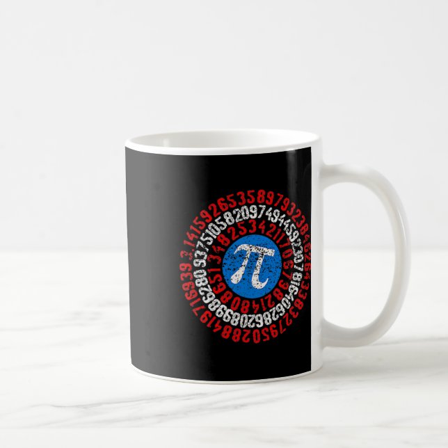 Nope Pi Day Funny Face Mask Teacher Student Quark Kaffeetasse (Rechts)