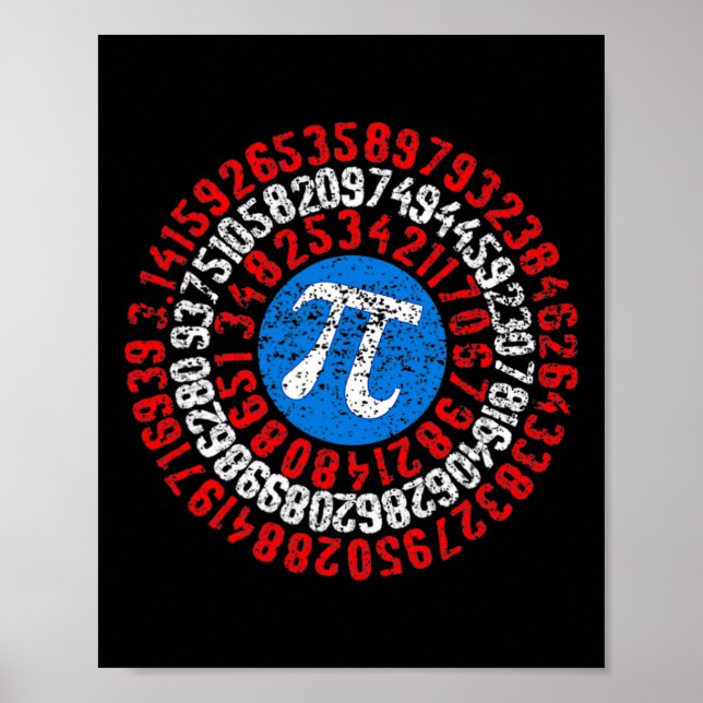 Nope Pi Day Funny Face Mask Teacher Student Quark Poster (Vorne)