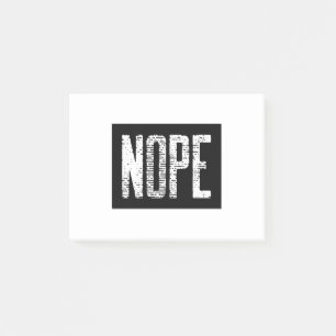 NOPE POST-IT KLEBEZETTEL