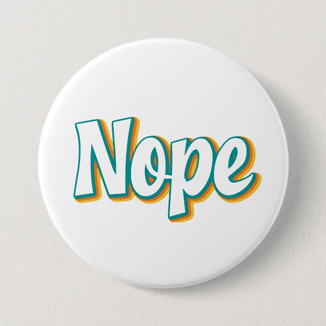 Nope Retro Button (Vorderseite)