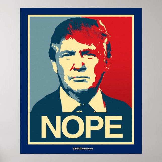 NOPE TRUMP POSTER (Vorne)