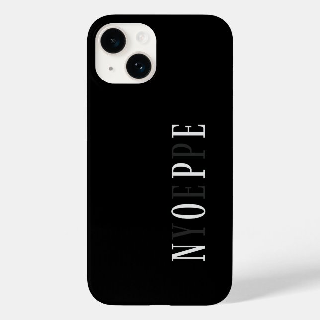 Nope Yep Minimalistisch Case-Mate iPhone Hülle (Rückseite)
