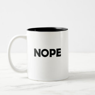 NOPE ZWEIFARBIGE TASSE