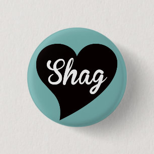 Noppe-schwarzer Herz-Pfau Button