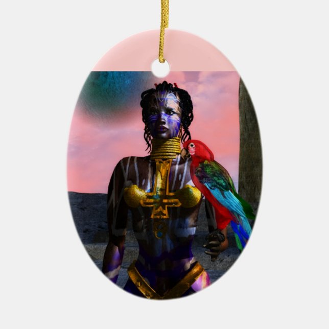 NORA CYBER WARRIOR KERAMIKORNAMENT (Vorne)