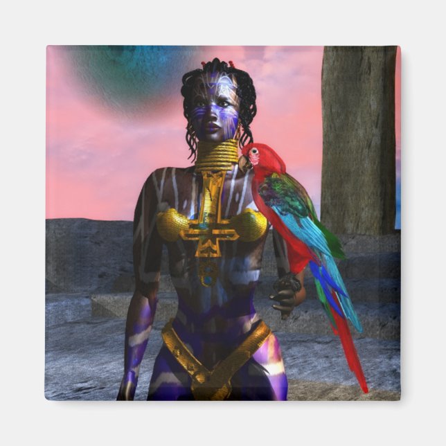 NORA CYBER WARRIOR MIT MAKAW MAGNET (Vorne)