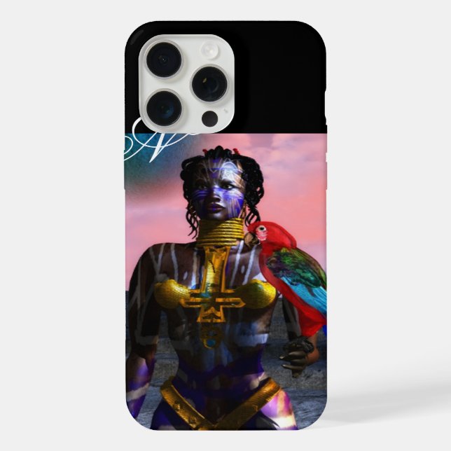 NORA CYBER WARRIOR MONOGRAM iPhone HÜLLE (Rückseite)