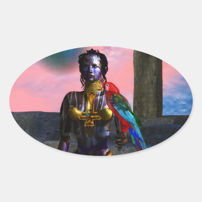 NORA CYBER WARRIOR OVALER AUFKLEBER (Vorderseite)