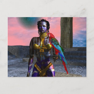 NORA CYBER WARRIOR POSTKARTE