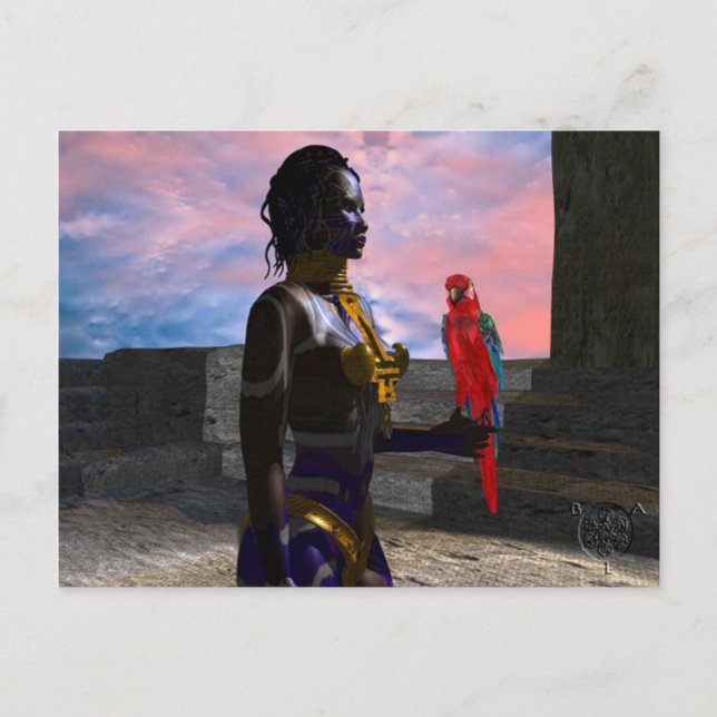 NORA CYBER WARRIOR POSTKARTE (Vorderseite)