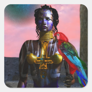 NORA CYBER WARRIOR QUADRATISCHER AUFKLEBER