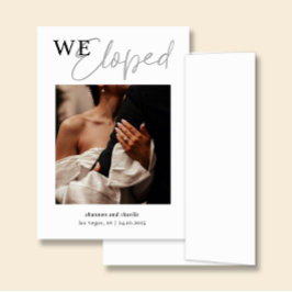 NORA | Hochzeitsanzeigenkarte mit Foto Einladung