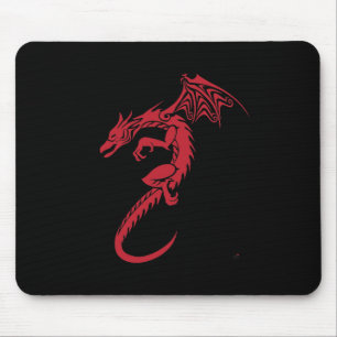 Norbert der rote Drache Mousepad