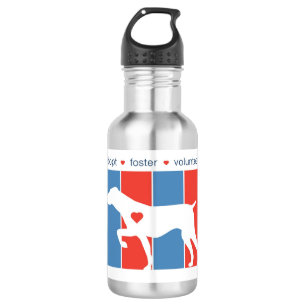 NorCalGSPRescue Striped Logo-Wasser-Flasche Edelstahlflasche