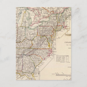 Nord-Amerika-Index Postkarte