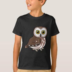 Nord Birdorable Säge-whet Eule T-Shirt