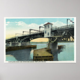 Nord-Brücke verbindet Lewiston und Auburn Poster