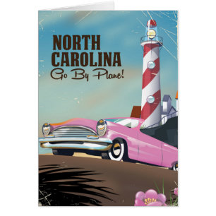 Nord-Carolina-Leuchtturm-Reiseposter