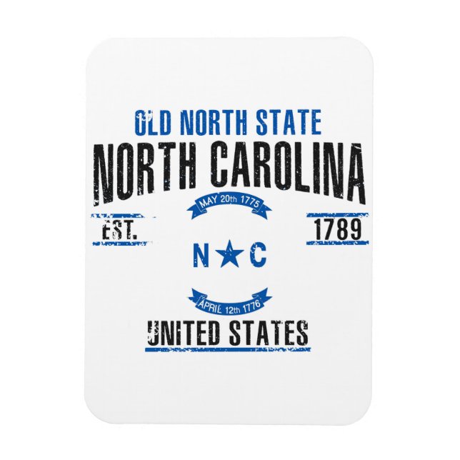 Nord-Carolina Magnet (Vertikal)