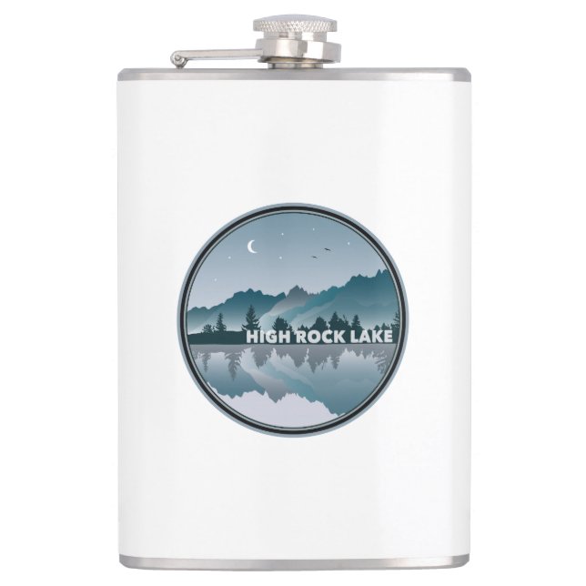 Nord-Carolina-Reflektion Flachmann (Vorderseite)