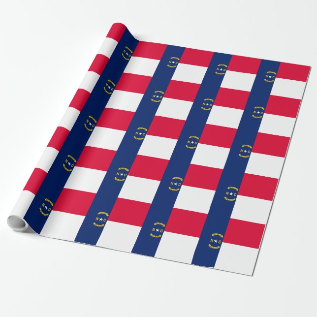 Nord-Carolina-Staatsflagge Geschenkpapier (Ungerollt)
