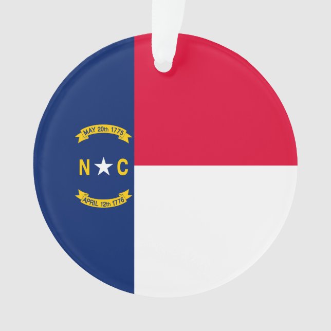 Nord-Carolina-Staatsflagge Ornament (Vorderseite)