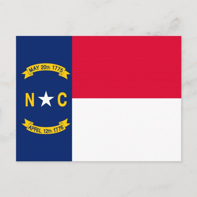 Nord-Carolina-Staatsflagge Postkarte (Vorderseite)