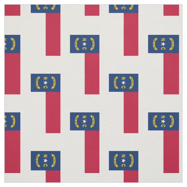 Nord-CarolinaStaats-Flagge Stoff (Muster)