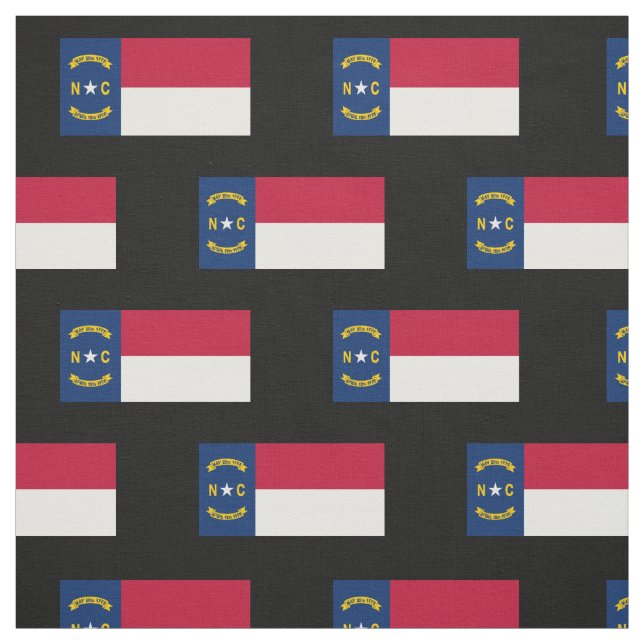 Nord-CarolinaStaats-Flagge Stoff (Muster)