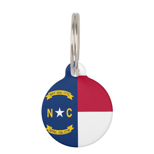 Nord-CarolinaStaats-Flagge Tiermarke (Rückseite)