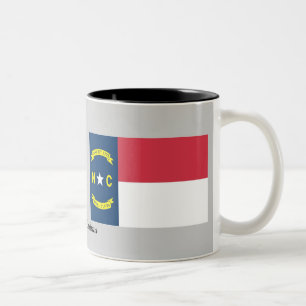 Nord-CarolinaStaats-Flagge Zweifarbige Tasse