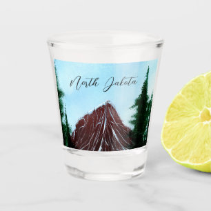 Nord-Dakota-Berglauf Schnapsglas