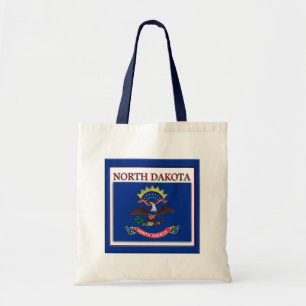 Nord-Dakota Staatliches Flag Design Budget Canvas Tragetasche