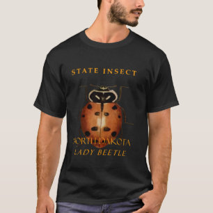Nord-Dakota-Territorium Insekt Der Marienkäfer T-Shirt