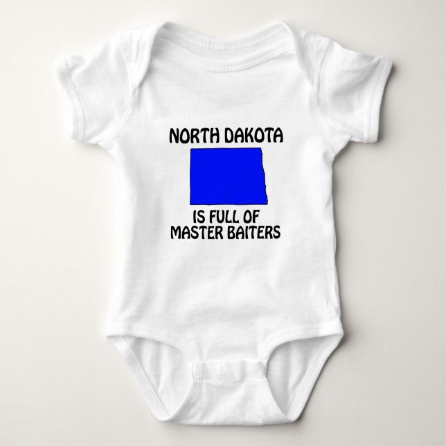 Nord-Dakota - voller Master-Baiters Baby Strampler (Vorderseite)