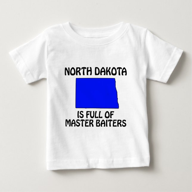 Nord-Dakota - voller Master-Baiters Baby T-shirt (Vorderseite)
