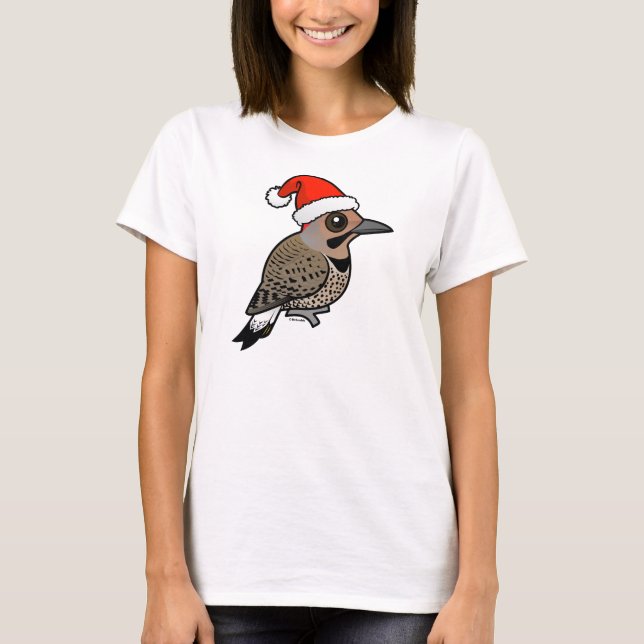 Nord-Flicker-Weihnachtsmann (gelb gekreuzt) T-Shirt (Vorderseite)