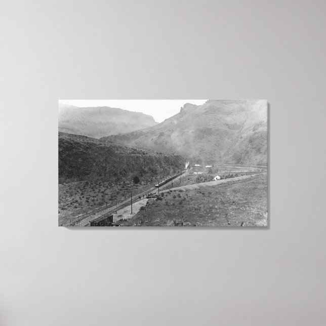 Nord Junction, Oregon Birds Eye View Foto Leinwanddruck (Vorderseite)