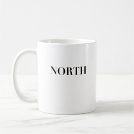 Nord | Klassisches zeitloses minimalistisches schw Kaffeetasse