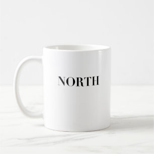 Nord Klassisches zeitloses minimalistisches schw Kaffeetasse