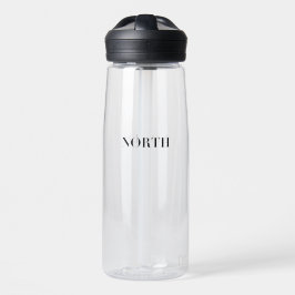 Nord | Klassisches zeitloses minimalistisches schw Trinkflasche