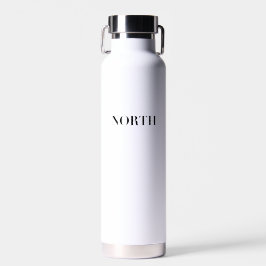 Nord | Klassisches zeitloses minimalistisches schw Trinkflasche