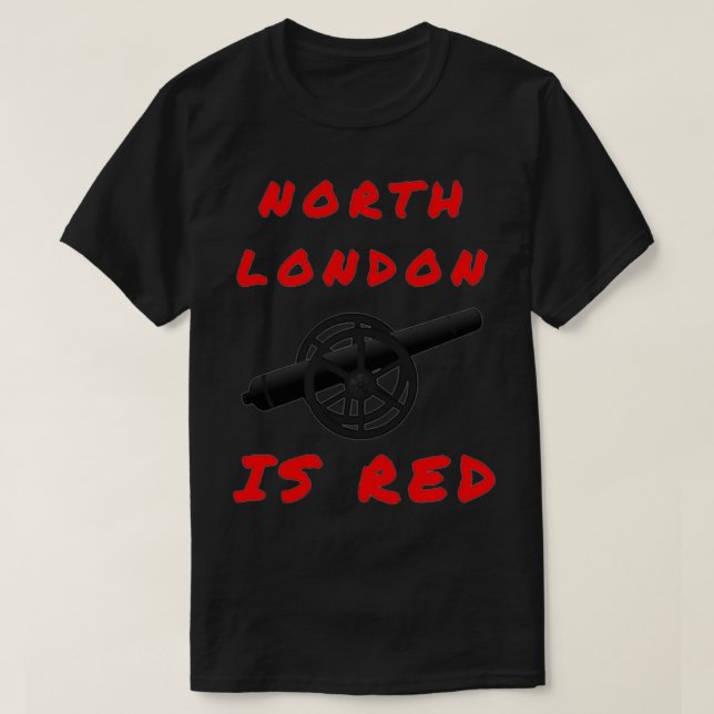 Nord London ist rot T-Shirt (Design vorne)