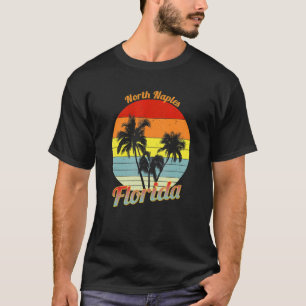 Nord-Neapel Florida Retro Tropische Palmen Vac T-Shirt