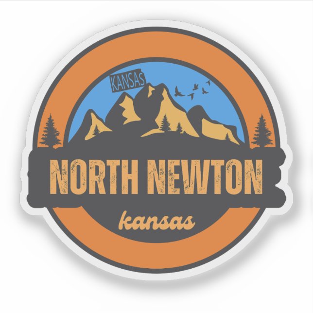 Nord Newton, Kansas Aufkleber (Vorderseite)